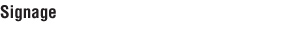 signage