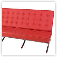 Red Leather Sofa
